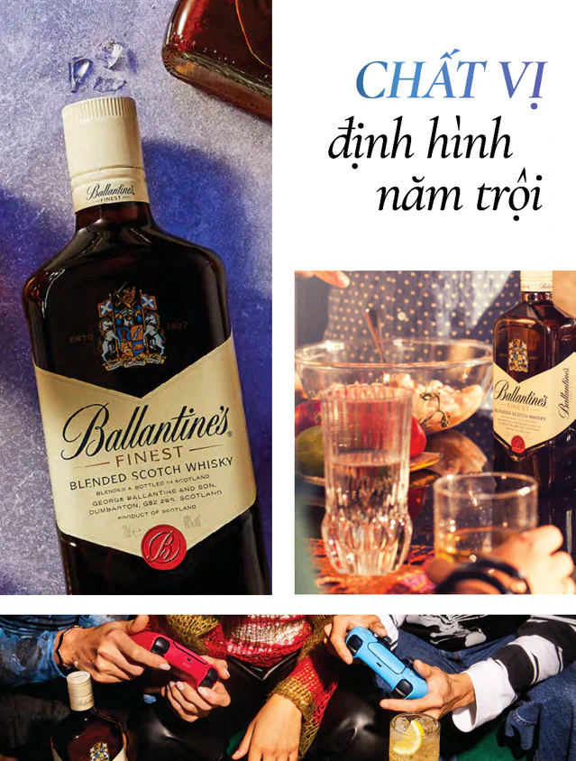 Ballantine's Finest cho tết 2026 Ballantine’s finest chất vị mạnh mẽ